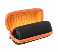 Hard Carrying Case for JBL Flip 7, Portable Bluetooth Waterproof Speaker Compact Protective Storage Bag, 21 x 10 x 9cm (Orange)