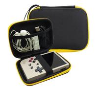 Hard Carrying Case for RG35XX Handheld Game Console,EVA Double Layer Storage Case Compatible with RG353V / RG353VS / RG35XX / GPi2 Handheld Game Console Protective Travel Retro Mini Game Player Box