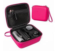 Hard Carrying Case for Shark ChillPill FA02X Cooling Fan, Waterproof Travel Organizer with Mesh Pocket, Protective Storage Box 17.7x15x8.5cm(Pink)