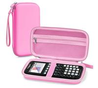 Hard Carrying Case for TI-84 Evo/TI-84 Plus CE/TI-83 Plus/TI-89 Titanium | TI-83 Plus CE/Casio fx-9750GIII Graphing Calculator with Extra Mesh Pocket for USB Cables/Pencil/Ruler/Manual