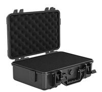 Hard Carrying Case,Shockproof Storage Box with Customizable Foam,Portable Protective Tool Box for Microphone,Recorder,Electronics,Tools,Cameras,Equipment and More, 14" x 10.6" x 3.5"