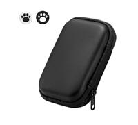 Hard Carrying Case Shockproof with 2 Joystick Caps Travel Protective Case Anti-Scratch Retro Handheld Game Console Carrying Bag Waterproof for Miyoo Mini Plus/ANBERNIC RG35XX/R36S/R35S (Black)