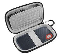 Hard Case Compatible for SanDisk 500GB/250GB/1TB/2TB Extreme Portable SSD - SDSSDE60-500G-G25, Also Fits for Sandisk Pro (Black)-Blue