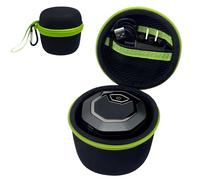 Hard Case Compatible with Microtouch/for Tustow/for Redbreak/for SOLIMPIA Electric Shaver, (Case Only) for Titanium Head Shavers for Bald Men, Travel Electric Razor Storage Box (Black Green)