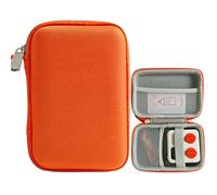 Hard Case Cover for Yoto Mini Player, Storage Holder Case with Mesh Pocket for Kids Audio Music Accessory Card (Orange)