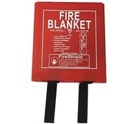 Hard Case Fire Blanket - For Kitchens, Home, Cars, Vans & More - FireShield (1.2m x 1.2m Hard Case)