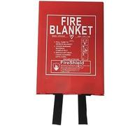 Hard Case Fire Blanket - For Kitchens, Home, Cars, Vans & More - FireShield (1.8m x 1.2m Hard Case)