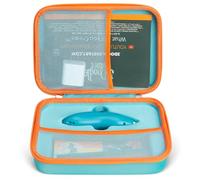 Hard Case for 3 Doodler Start+ Essentials for 3D Pen Set for Boy&Girl, Art Activity Set Storage Organizer for Educational STEM Toy Hold Filament Refill DoodlePad, Guide, Cable (cyan-blue & Orange)