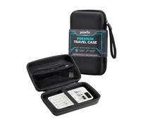 Hard Case for Casio fx-991CN CW II Graphic Calculator, Shockproof Pouch | Protective EVA Travel Organiser with Detachable Wrist Strap & Mesh Pocket for USB Cable, Charger & Accessories, Matt Black