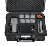 Hard Case for DJI Air 3S/Air 3 - Waterproof Carrying Cases, Portable Storage Bag Fits for DJI Fly More Combo, RC 2/RC-N2/RC-N3 Controller, Batteries, Charger, Cables, Accessories (Only Black Case)