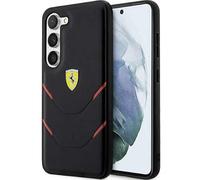 Hard Case for Ferrari FEHCS23MPBAK S23+ S916 Black with Hot Stamp Lines Design