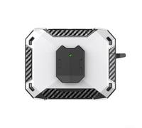 Hard Case for JBL WAVE BEAM2 with Stand: Carbon Fiber Headphone Storage Bag Protective Cover(White)