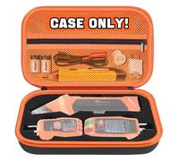 Hard Case for Klein Tools ET310 AC Circuit Breaker Finder Electric Tester & 80041 Outlet Repair Tool Kit & RT250 GFCI Outlet Tester and Accessories Electrical Tools Storage Organizer Bag (Case Only)