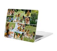 Hard Case for MacBook Pro 16 inch A2141 2020 2019 Release Custom Personalized Picture Collage Text Laptop Cover Customized Slim Protective Plastic Shell Skin for Mac 16" with Touch Bar, Clear