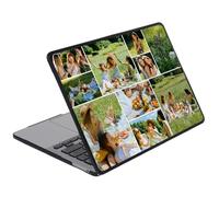 Hard Case for MacBook Pro 16 inch M5 Pro/Max Chip A3429 A3428 2026 Release Custom Personalized Picture Collage Text Laptop Cover Customized Slim Plastic Shell Skin for Mac 16", Frosted Clear