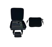 Hard Case for Mackie ProFX10v3+ 10-Channel Mixer, w/ Small Storage Bag | Carrying Case for Mackie ProFX10v3+10-Channel Bluetooth Mixer and Accessories, with Small Storage Bag