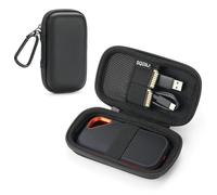 Hard Case for SanDisk Extreme/SanDisk PRO 1TB 2TB 4TB 500GB / Passport Portable SSD, Protective Travel Storage Cover Bag (Black)