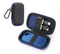 Hard Case for SanDisk Extreme/SanDisk PRO 1TB 2TB 4TB 500GB / Passport Portable SSD, Protective Travel Storage Cover Bag (Blue)