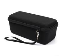 Hard Case for Sonos Roam 2 Speaker, Shockproof Fabric Carry Bag with Double Zip, Compact Storage Bag 22 x 9 x 8.5 cm for Travel and Outdoor, Black