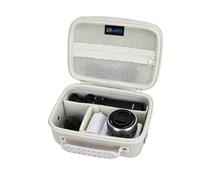 Hard Case for Sony Alpha a6700/a6400/a6100/ZV-E10/ZVE10 II Camera Cream | Case for Sony Alpha a6000/a5000/a5100/AE-1, Fujifilm X100VI/X100V Camera, Tripod(GP-VPT2BT/ GP-VPT3), Mic, w/ Shoulder Strap