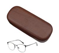 Hard Case Glasses - Vintage Spectacle Box, Stiff Lens Pouch | Handmade Texture Eyewear Storage, Solid Fashionable Folding Shell with Magnetic Lock For Durable Sunglasses Transport and Safety