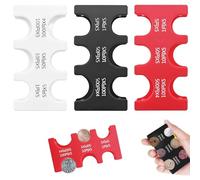 Hard Case Japanese Yen Sorter with 6 Slots, Durable Currency Organizer for Collectors and Daily Use, Set of 3 for Bulk Storage and Protection