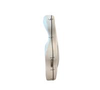 Hard Cello Case ABS Lightweight Light Carbon Fiber Cello Box | 3kg without Rollers or Handles, Paired with Colored Rubber Strip Hard Case(4 4 white grid)