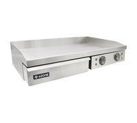 Hard Chrome Commercial Electric Griddle Dual Zone 70cm 2x2.5kW