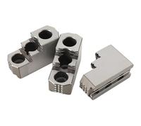 Hard Chuck Jaw 8 Inch Double Step Steel Lathe Chuck Serrated for 1.5mm X 60 Degree Serration Hardened Jaws, 3-Piece Set