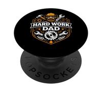 Hard Dad Blue Collar Pride Work Ethic Identity PopSockets Adhesive PopGrip