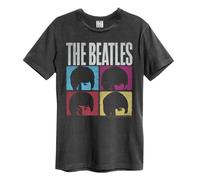 Hard Days Night The Beatles T-Shirt Amplified Charcoal XS