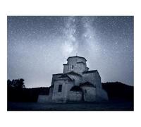 Hard Difficult Challenging Puzzle for Teens 500pc Jigsaw Puzzles-Church,starry,sky,night 52x38cm