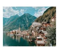 Hard Difficult Challenging Puzzle for Teens 500pc Jigsaw Puzzles-City,buildings,coast 52x38cm