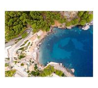 Hard Difficult Challenging Puzzle for Teens 500pc Jigsaw Puzzles-Coast,Aerial View,Buildings,Water 52x38cm