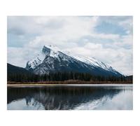 Hard Difficult Challenging Puzzle for Teens 500pc Jigsaw Puzzles-Mountains,Rocks,Snowy,Trees,Reflection 52x38cm