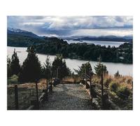 Hard Difficult Challenging Puzzles for Adults 1000pc Puzzle-Descent,River,Clouds,Trees 70x50cm