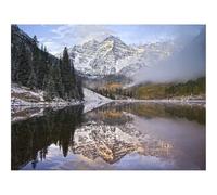 Hard Difficult Challenging Puzzles for Adults 1000pc Puzzle-Mountains,Top,Trees,Fog,Lake,Greatness 70x50cm