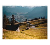 Hard Difficult Challenging Puzzles for Adults 1000pc Puzzle-Mountains,Village,Landscape,Buildings 70x50cm