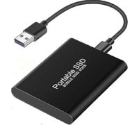 Hard Disk, 2tb Portable External Hard Disk, Waterproof And Shockproof (black) (hy) High Quality
