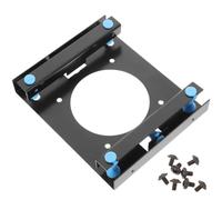 Hard Disk Bay 3.5 Inch Iron Adapter with Shock Absorption | Black Finish, Suspended Design and Heat Dissipation, Screws and Nails Included, Reasonable Structure