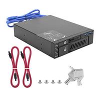 Hard Disk Mobile Rack Case Dualdisk Optical Drive Extraction Box Hot Swap Drive Bay 2.5/3.5 Bracket Dual USB Ports for Win7/8/10/Vista/Os X 10/Linux (Hard Disk Not Included)