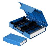 Hard Disk Storage Box Suitcase Protective Hard Storage Case Withstand | Multi-functional for 2.5 Inch External Hard Drive Storage Disk Transport Carrying Bag Protector Sleeve Office Home Travel