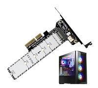 Hard Drive Adapter, Pcie 5.0 Converter, M.2 Pc Expansion, Data Transfer Card, External Storage Accessory for Disk Upgrade Module, Heatsink Cooling Adapter for Desktop Computer