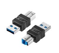 Hard Drive Adapter, USB to B 3.0 Printer Converter - Plug and Connector with High Speed Data Transfer for Scanner, Docking Station, Hub and Computer