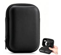 Hard Drive Bag Black Bag for External Hard Drive 11 × 7.5 cm Size Portable Organiser for Hard Drives Suitable for Headphones, Smartphone, Power Bank & Data Cable