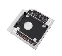 Hard Drive Caddy Tray, 12.7mm Aluminum SATA HDD SSD Enclosure Hard Drive Bay Support Hard Disk 2.5 HDD SATA SATAII SDD CD-ROM, Universal Optical DVD Adapter for Laptop