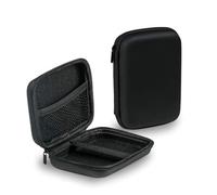 Hard Drive Case 2 Pack, 2.5 Inch Shockproof and Waterproof Hard Drive Bag, Multi-Function Storage Carrying Universal Travel Case for Small Electronics and Accessories Black