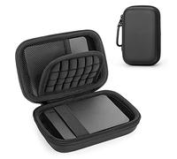 Hard Drive Case for Portable External WD Elements/WD My Passport/Toshiba Canvio Basics/Seagate Hardrive, Protective Cover Storage Bag (Black)