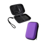 Hard Drive Case for Seagate 4TB/5TB Portable External Storage Carrying Bag,Powfix Shockproof EVA Protective Cover for Hard Drives, Purple