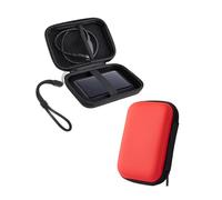 Hard Drive Case for Toshiba Canvio Partner 4TB Portable External Storage Carrying Bag,Powfix Shockproof EVA Protective Cover for Hard Drives, Red